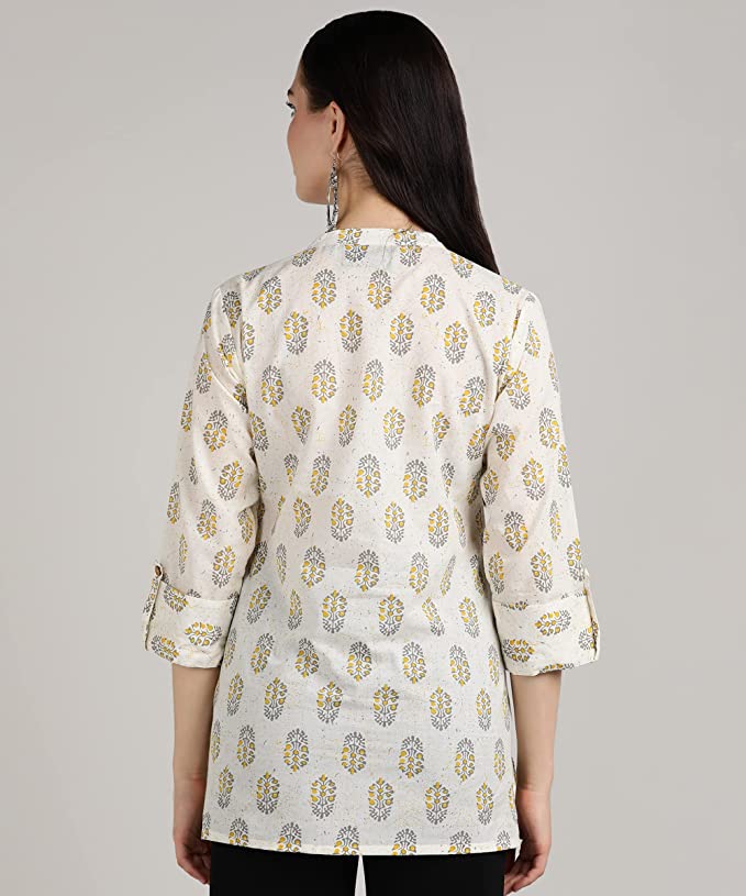 Maaya Hand Block Print Cotton Short Kurti