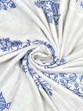 Cotton Dohar / Blanket King Bed Size Hand Block Printed (Blue Buta New)