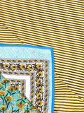 Cotton Single Size Quilt Hand Block Print for Light Winters (150x225 cm) (Blue gad buti)