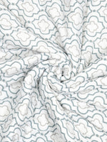 Cotton Single Size Quilt/ Rajai Hand Block Print for Light Winters (150x225 cm) (Grey Patti)