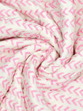 Cotton Medium/Queen Size Quilt Hand Block Print for Light Winters (70 x 100 Inches) (Pink Rose)