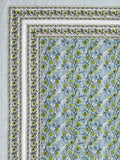Hand Block Print Cotton King Size Bedsheet Grey Gad Buti