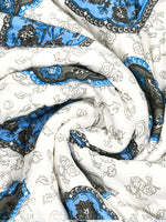 BLOCKS OF INDIA Hand Block Printed Cotton King Size Quilt (Grey Rose)