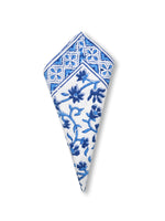 BLOCKS OF INDIA Hand Block Print Cotton Table Napkin (Blue jaal)