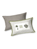 Hand Block Printed Cotton Super King Size Bedsheet(270x 270) (PALM TREE GREEN )