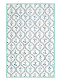Cotton Single Size Quilt/ Rajai Hand Block Print for Light Winters (150x225 cm) (Turq Bel)