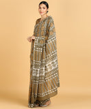 BLOCKS OF INDIA Hand Block Print Cotton Sarees For Women with Unstitched Blouse Piece Color 11