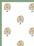 Hand Block Print Cotton King Size Bedsheet Green TOL