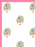 Hand Block Print Cotton King Size Bedsheet Pink TOL