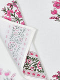 BLOCKS OF INDIA Cotton Hand Block Printed Soft Waffle Fabric Towel Set : 1 Bath Towel and 4 Hand Towel (Color 31)