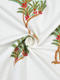 BLOCKS OF INDIA Cotton Hand Block Printed Soft Waffle Fabric Towel Set : 1 Bath Towel and 4 Hand Towel (Color 38)
