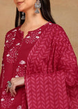 Cotton Hand Block Printed Kurta Pant Set with Dupatta, Traditional Indian Style (Pink)