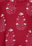 Cotton Hand Block Printed Kurta Pant Set with Dupatta, Traditional Indian Style (Pink)