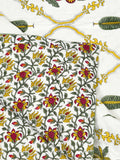 BLOCKS OF INDIA Hand Block Printed Cotton King Size Quilt (Green Patti)