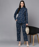 BLOCKS OF INDIA Cotton Hand Block Print Oversized co ord Sets for Women/Girls