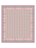 King Size Pure Cotton Hand Block Print Bedsheet (Block 4)
