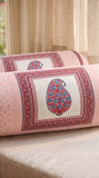 Rajasthani Handmade Hand Block Print Cotton Bolster Cover , 43 (2 Pcs)