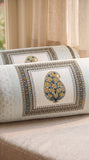Rajasthani Handmade Hand Block Print Cotton Bolster Cover , 45 (2 Pcs)
