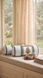 Rajasthani Handmade Hand Block Print Cotton Bolster Cover , 45 (2 Pcs)
