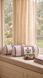 Rajasthani Handmade Hand Block Print Cotton Bolster Cover , 47 (2 Pcs)