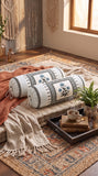 Rajasthani Handmade Hand Block Print Cotton Bolster Cover , 48 (2 Pcs)