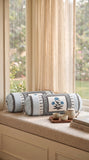 Rajasthani Handmade Hand Block Print Cotton Bolster Cover , 48 (2 Pcs)