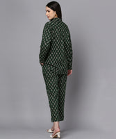 BLOCKS OF INDIA Cotton Hand Block Print Oversized Co ord Sets for Women/Girls