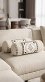 Rajasthani Handmade Hand Block Print Cotton Bolster Cover , 50 (2 Pcs)