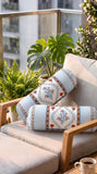 Rajasthani Handmade Hand Block Print Cotton Bolster Cover , 51 (2 Pcs)