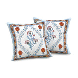 Diwan Set Cotton 8 Piece | Deewan Printed Bedsheet Sets for Living Room Hall (Set of 8 Piece, 1-Bed Sheet | 2-Bolster Cover | 5-Cushion Cover (Color 51)