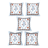 Diwan Set Cotton 8 Piece | Deewan Printed Bedsheet Sets for Living Room Hall (Set of 8 Piece, 1-Bed Sheet | 2-Bolster Cover | 5-Cushion Cover (Color 51)