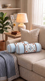 Rajasthani Handmade Hand Block Print Cotton Bolster Cover , 51 (2 Pcs)