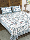 King Size Pure Cotton Hand Block Print Bedsheet Design 53
