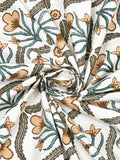 King Size Pure Cotton Hand Block Print Bedsheet Design 55