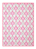 Cotton Dohar / Blanket King Bed Size Hand Block Printed (Pink Mughal)