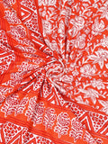 BLOCKS OF INDIA Hand Block Printed 250 TC Cotton Super King Size Bedsheet(245 X 270 CM) (Color 5)