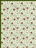 Hand Block Printed Cotton Summer Single Size Reversible Printed Malmal Dohar Open Green Motifs
