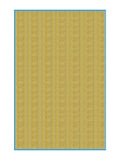 Cotton Single Size Quilt Hand Block Print for Light Winters (150x225 cm) (Blue gad buti)
