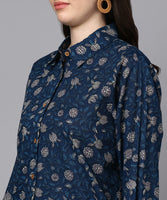 BLOCKS OF INDIA Cotton Hand Block Print Oversized co ord Sets for Women/Girls
