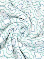 Cotton Single Size Quilt/ Rajai Hand Block Print for Light Winters (150x225 cm) (Turq Bel)
