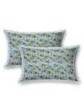 Hand Block Print Cotton King Size Bedsheet Grey Gad Buti