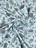 Hand Block Printed Cotton Summer Single Size Reversible Printed Malmal Dohar Blue Tol