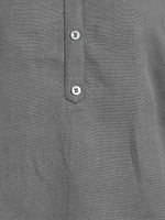 BLOCKS OF INDIA Cotton Hand Solid Color Kurti for Women - Grey