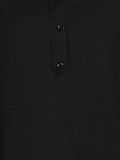 BLOCKS OF INDIA Cotton Hand Solid Color Kurti for Women - Black