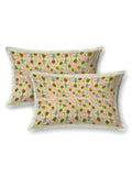 Hand Block Print Cotton King Size Bedsheet Green Gad Buti