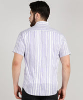 BLOCKS OF INDIA Cotton Hand Block Print Half Sleeves Summer Shirt for Men