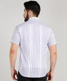 BLOCKS OF INDIA Cotton Hand Block Print Half Sleeves Summer Shirt for Men