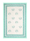 Cotton Single Size Quilt Hand Block Print for Light Winters (150x225 cm) (Light Green Tree)