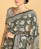 BLOCKS OF INDIA Hand Block Print Cotton Sarees For Women with Unstitched Blouse Piece Color 3