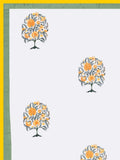 Hand Block Printed Cotton Summer Single Size Reversible Printed Malmal Dohar Green Tol